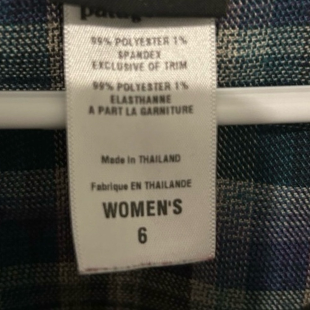 Patagonia | Fortuity Plaid Tunic Dress | Women’s size 6 - Picture 3 of 4